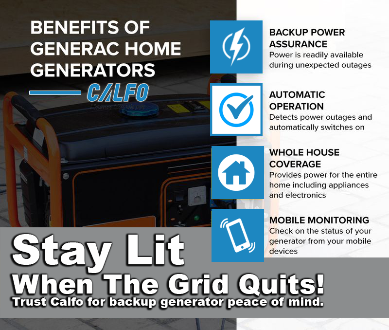 Whole-home backup generator installed outside a Pittsburgh home for reliable storm protection